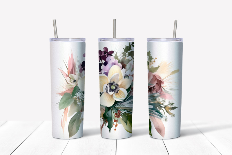 christmas-flowers-tumbler-wrap-20-oz-skinny-tumbler-png