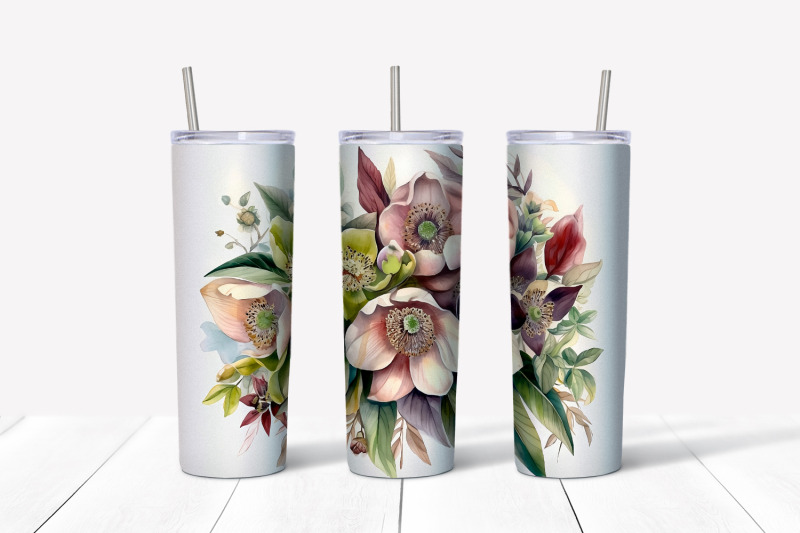 christmas-flowers-tumbler-wrap-20-oz-skinny-tumbler-png