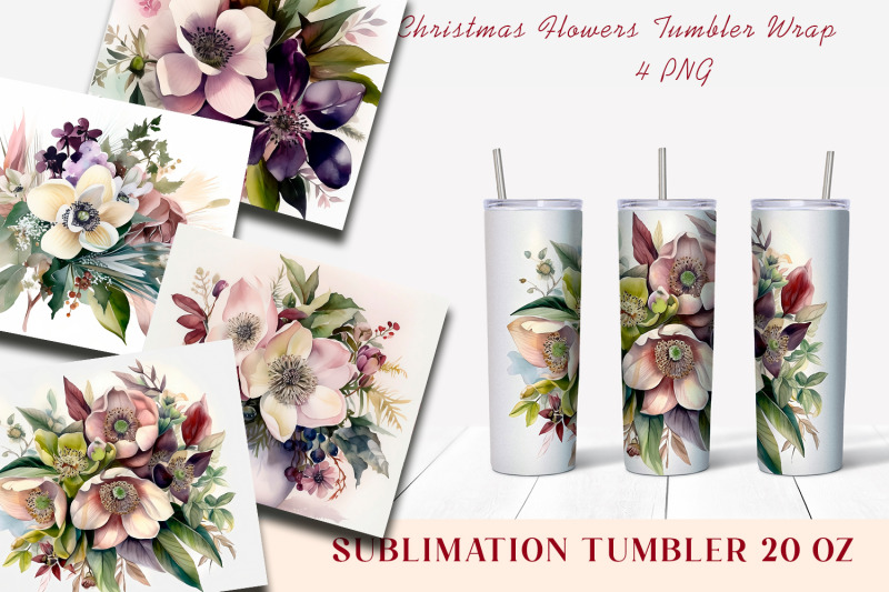 christmas-flowers-tumbler-wrap-20-oz-skinny-tumbler-png