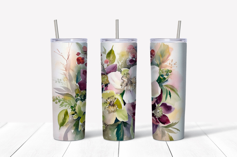 christmas-flowers-tumbler-wrap-20-oz-skinny-tumbler-png