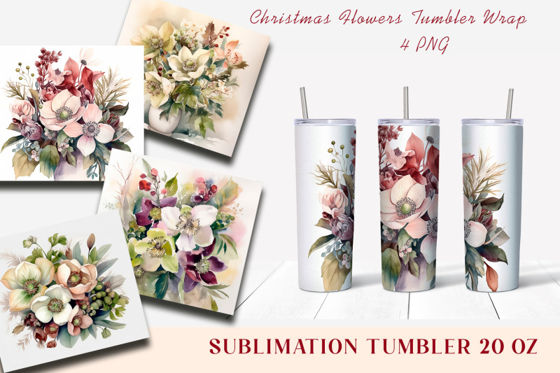 christmas-flowers-tumbler-wrap-20-oz-skinny-tumbler-png