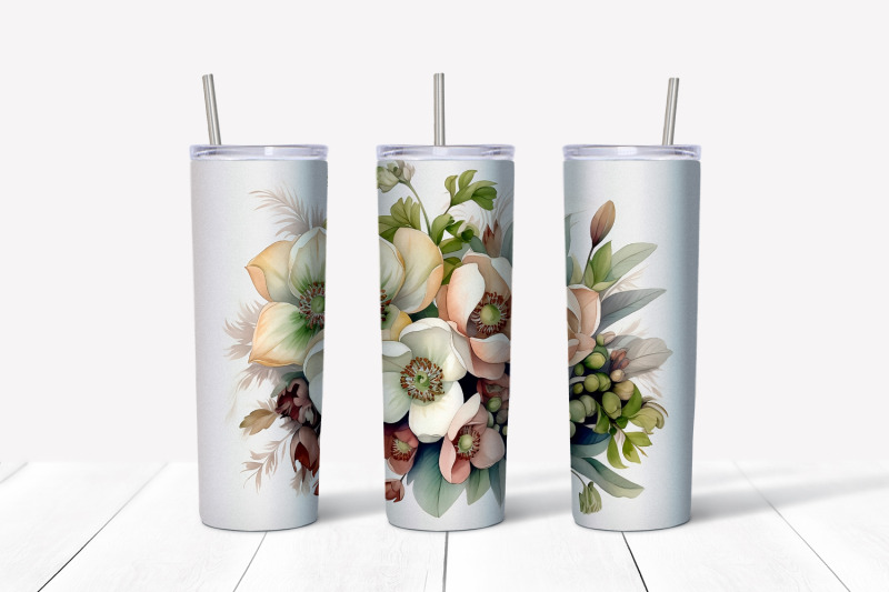 christmas-flowers-tumbler-wrap-20-oz-skinny-tumbler-png