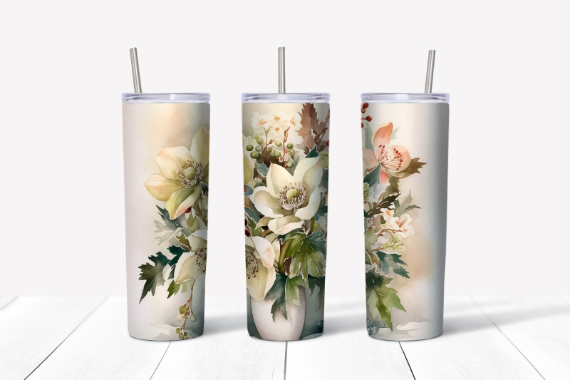 christmas-flowers-tumbler-wrap-20-oz-skinny-tumbler-png