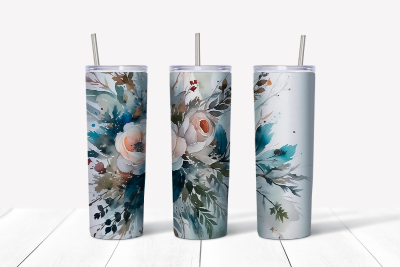 christmas-flowers-tumbler-wrap-20-oz-skinny-tumbler-png