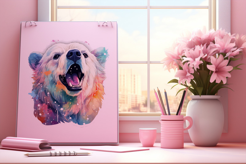 bright-watercolor-polar-bear-transparent-png-jpeg-300dpi