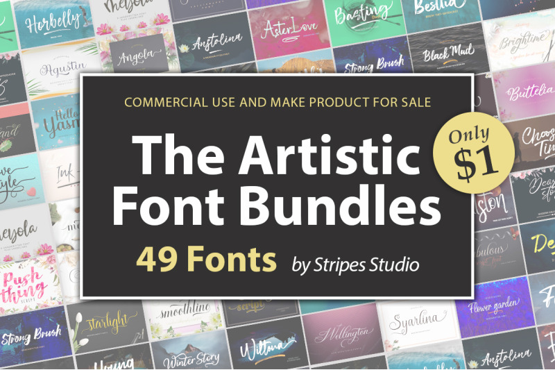 the-artistic-font-bundles