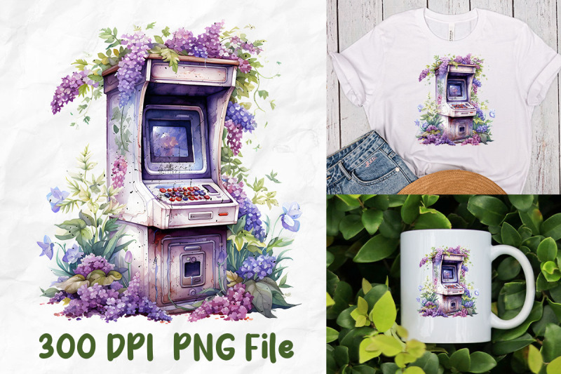 retro-arcade-game-machine-lavender