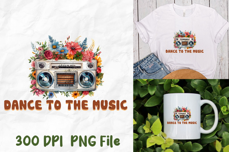 dance-to-the-music-boombox-flower