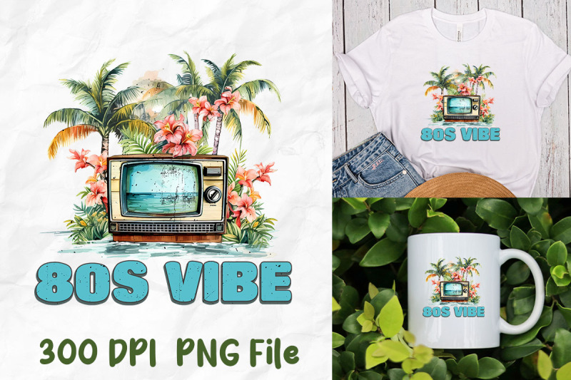 80s-vibe-retro-television-palm-tree