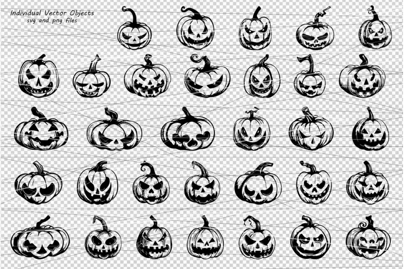 halloween-pumpkins-svg-elements
