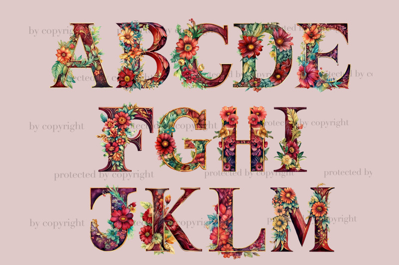 bohemian-alphabet-wedding-clipart-bundle