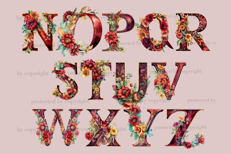 bohemian-alphabet-wedding-clipart-bundle