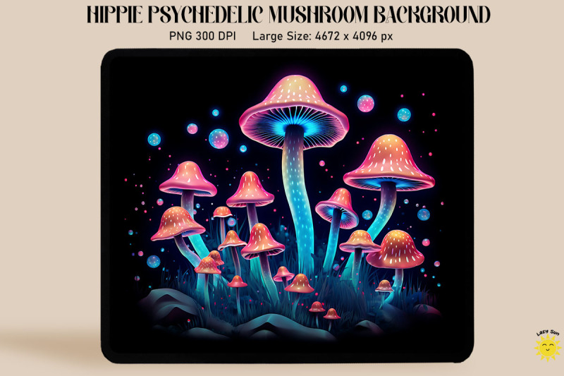 tiny-psychedelic-mushrooms-neon