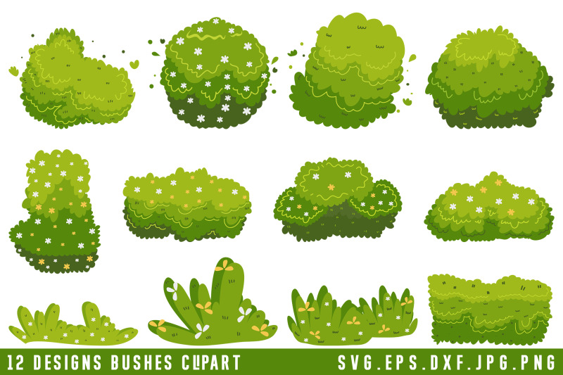 bushes-illustration-svg-bundle
