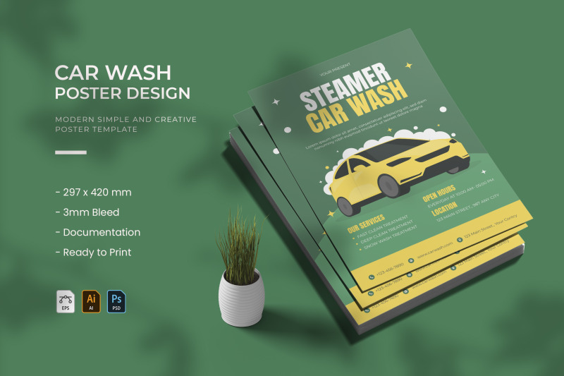 steam-car-wash-poster