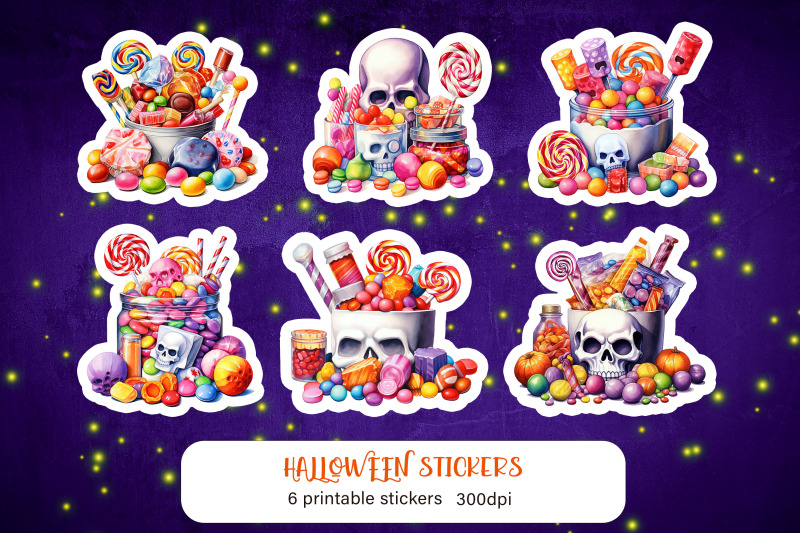 cute-cartoon-sweets-sticker-pack-halloween-sticker-png