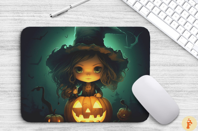 cute-little-witch-mouse-pad-design