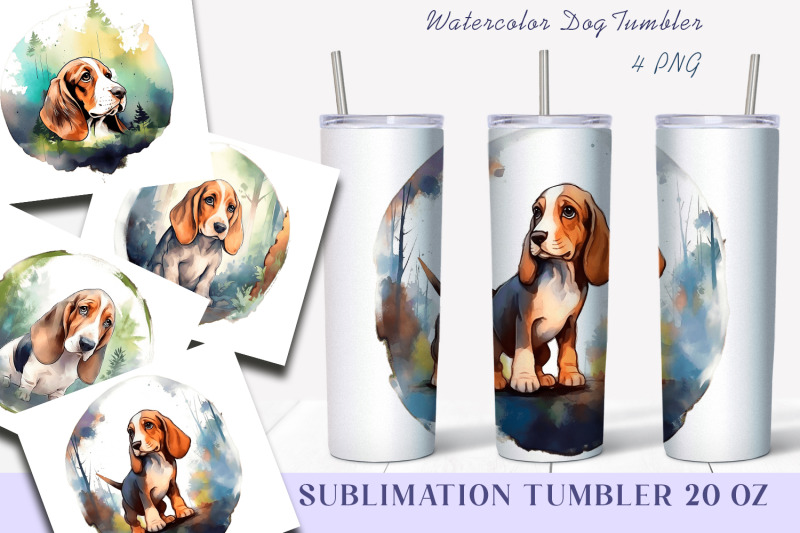 watercolor-beagle-dog-tumbler-wrap-20-oz-skinny-tumbler