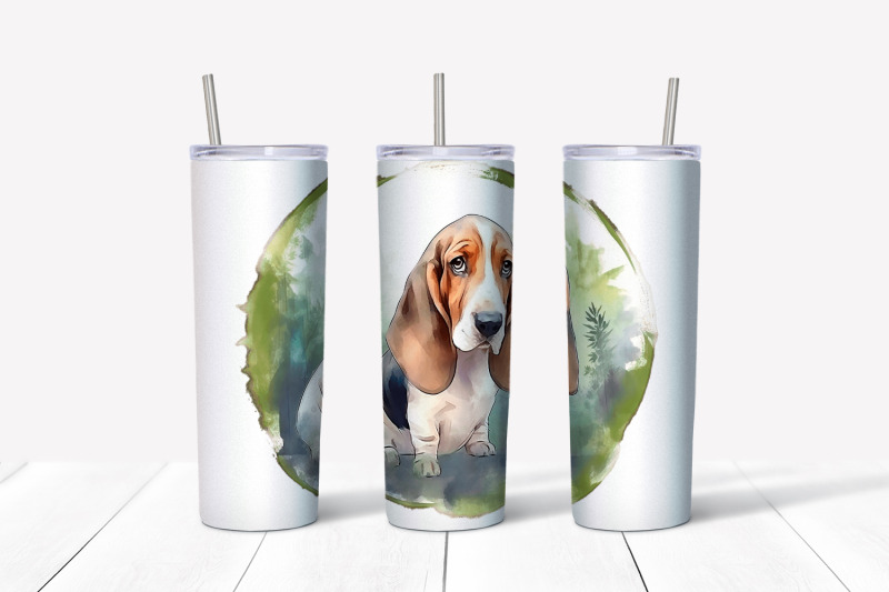 watercolor-beagle-dog-tumbler-wrap-20-oz-skinny-tumbler