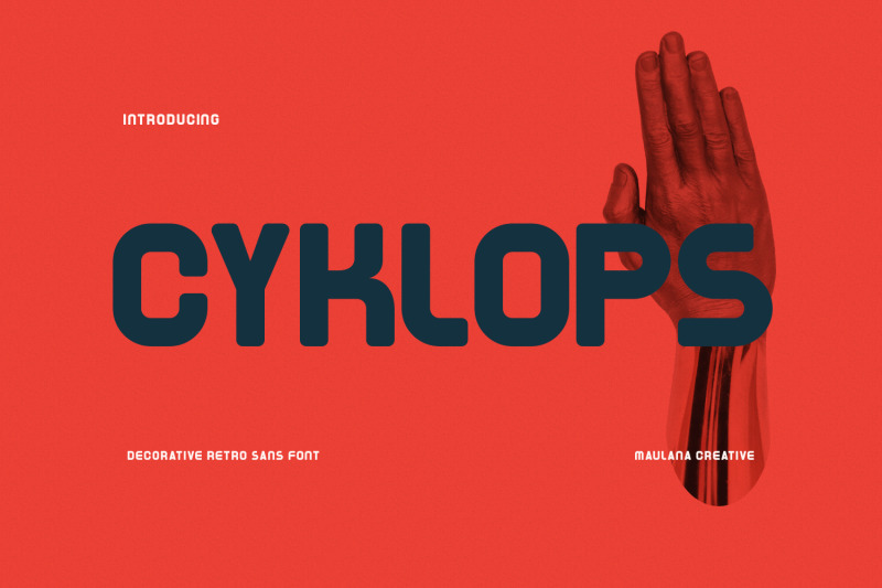 cyklops-decorative-retro-sans-font