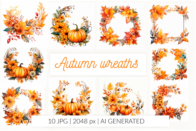 fall-botanical-wreath-watercolor-sublimation