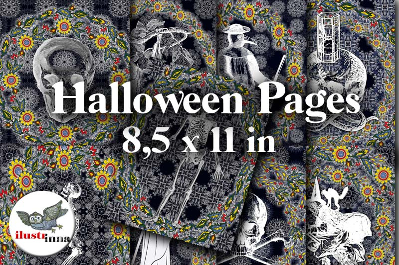 death-and-flowers-halloween-printable-paper-8-5x11-inch