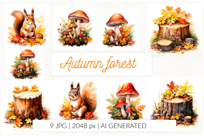 autumn-forest-fall-watercolor-sublimation