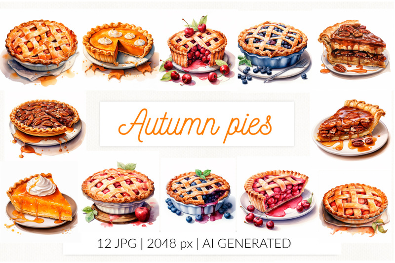 autumn-pie-sublimation-watercolor-bundle