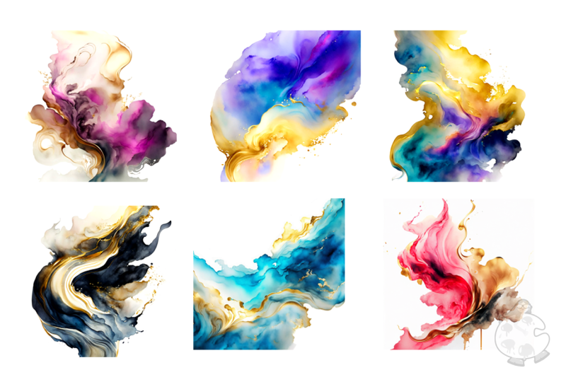 watercolor-splash-alcohol-ink-design-elements