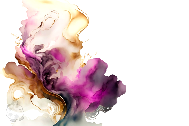 watercolor-splash-alcohol-ink-design-elements