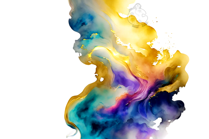 watercolor-splash-alcohol-ink-design-elements