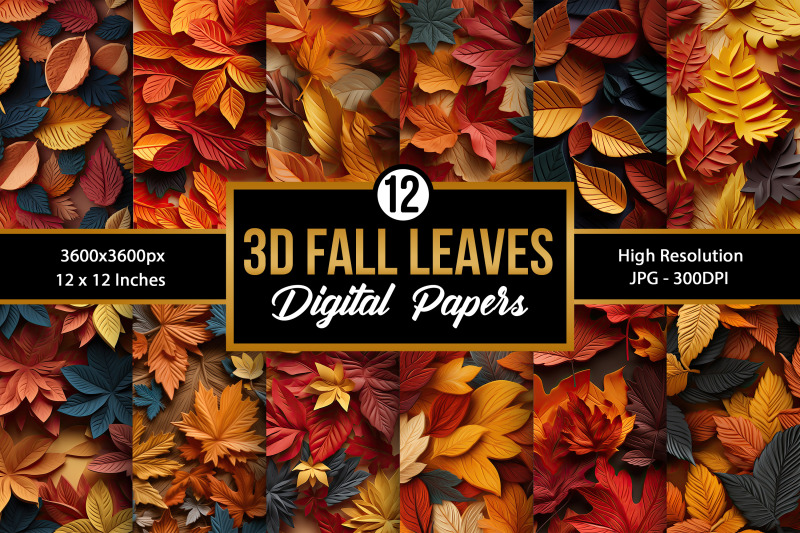 3d-fall-leaves-seamless-patterns-digital-papers