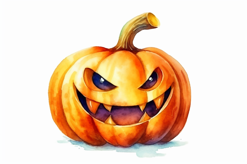 watercolor-halloween-pumpkin