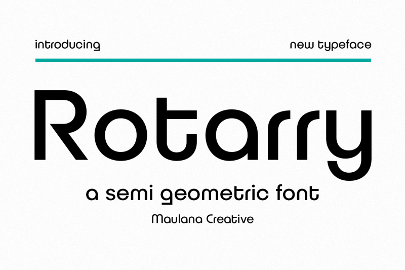 rotarry-semi-geometric-font
