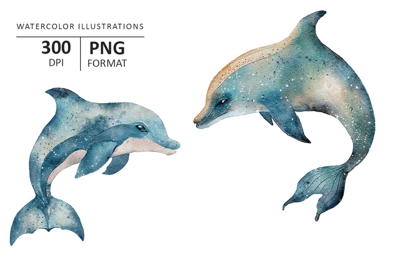 dolphin-watercolor-illustration