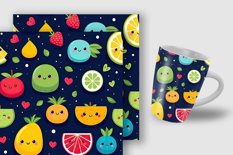 kawaii-fruits-seamless-pattern-backgrounds