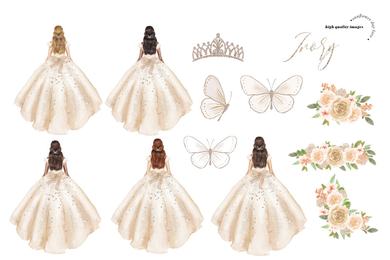 elegant-ivory-white-princess-dresses-quinceanera