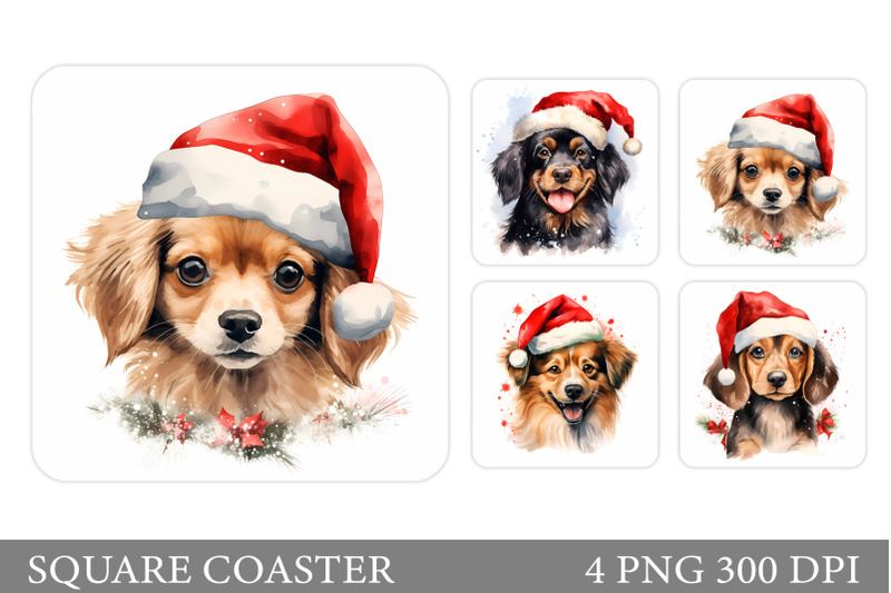 dog-christmas-coaster-sublimation-cute-dog-square-coaster