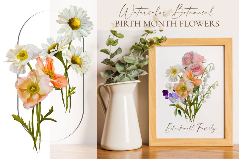 watercolor-birth-month-flowers