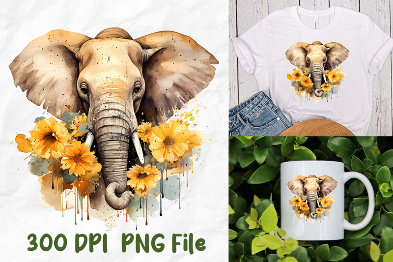 hippie-elephant-wild-flowers