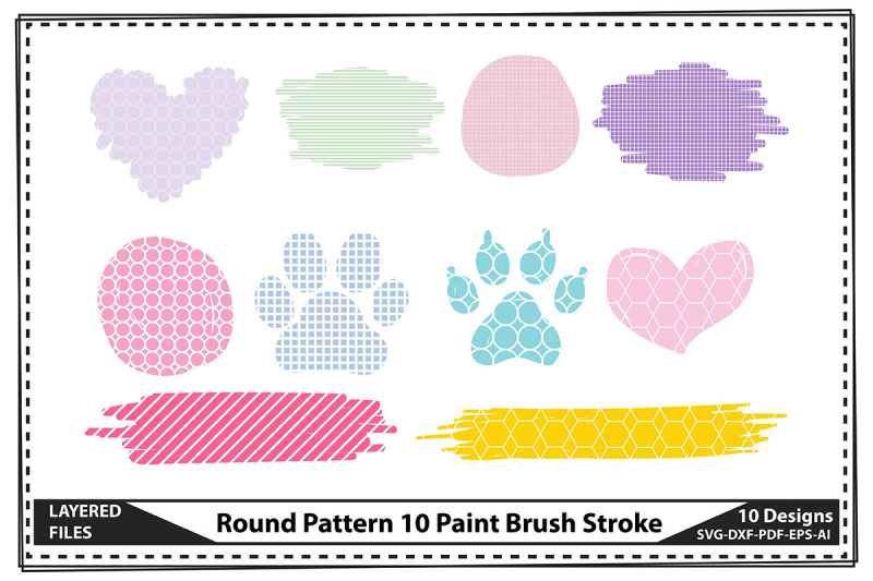 round-pattern-10-paint-brush-stroke