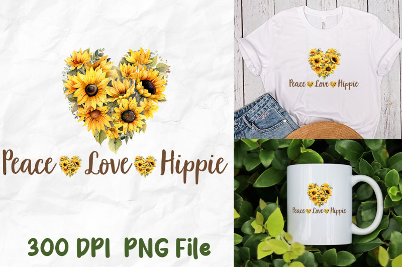 peace-love-hippie-sunflower-heart