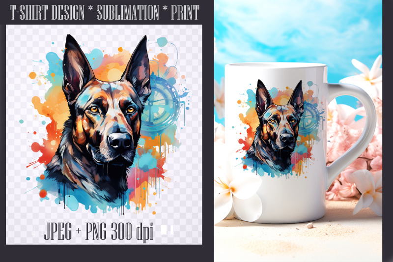 watercolor-malinois-breed-design-transparent-png-jpeg-300dp