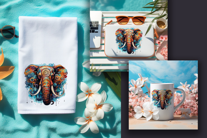 watercolor-elephant-hippie-transparent-png-jpeg-300d