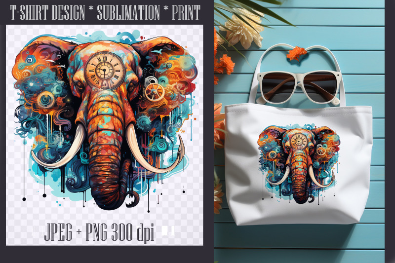 watercolor-elephant-hippie-transparent-png-jpeg-300d