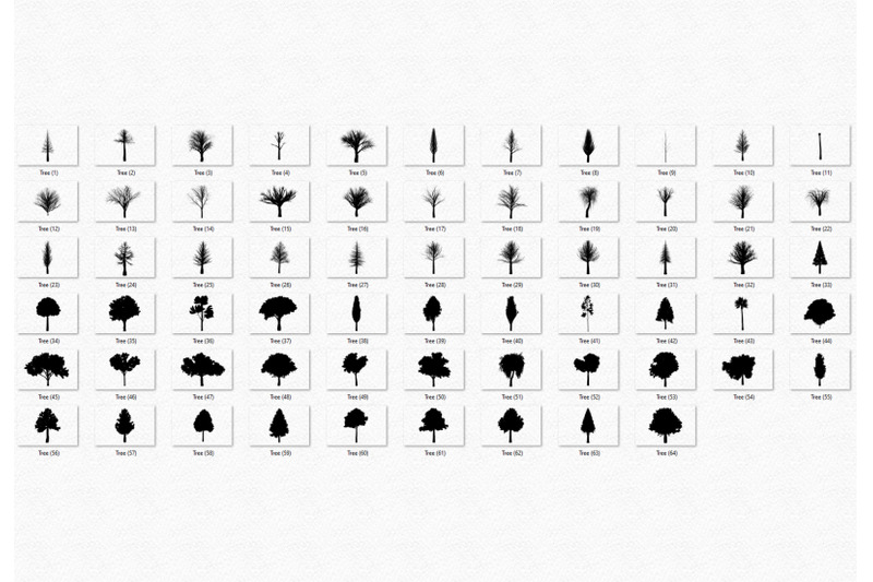tree-clipart-silhouette-botanic-design-element-pack