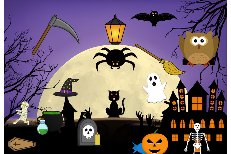 halloween-clipart-horror-illustration-pack