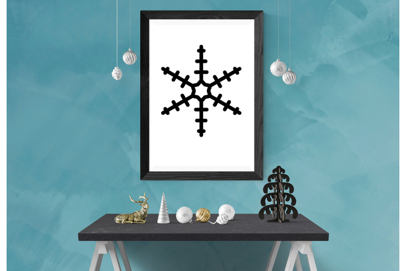 snowflake-clipart-ice-crystal-silhouette-xmas-snow-artwork