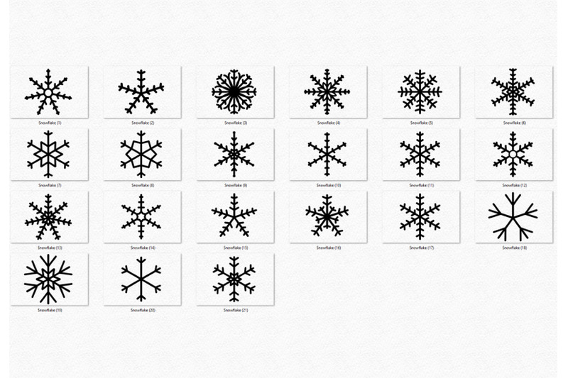 snowflake-clipart-ice-crystal-silhouette-xmas-snow-artwork