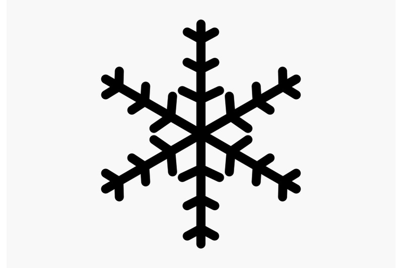 snowflake-clipart-ice-crystal-silhouette-xmas-snow-artwork